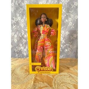 55th Anniversary Christie Doll New In Box Barbie Mattel Retro Style